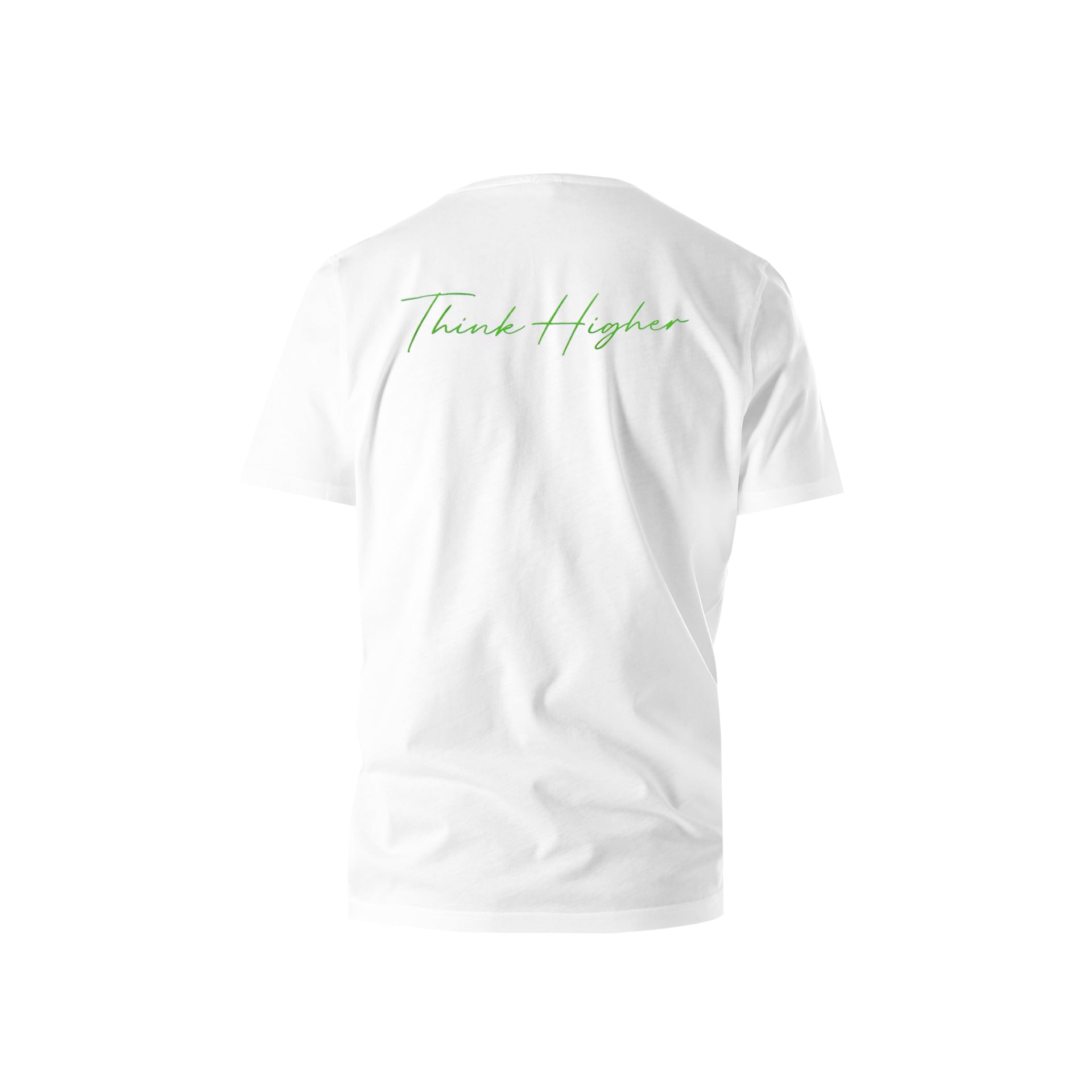 T-shirt - 'Think Higher' - Green